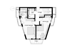 Архитектурен план към проект на къща София – floorplan